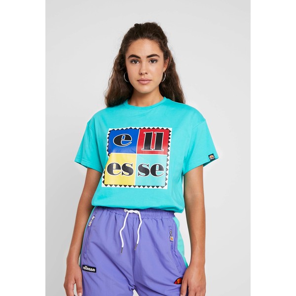 Ellesse LOTUS T-shirt z nadrukiem neo blue EL921D02G