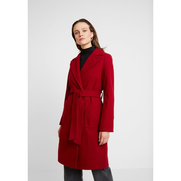 Dorothy Perkins PATCH POCKET WRAP Płaszcz wełniany /Płaszcz klasyczny red DP521U037