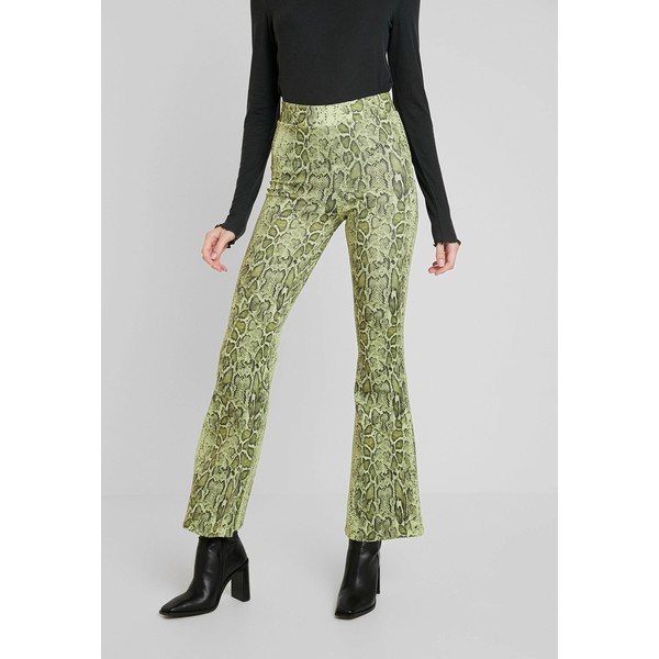 Weekday BONNIE TROUSERS Spodnie materiałowe green WEB21A02N