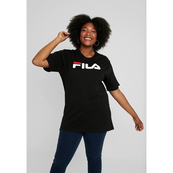 Fila Plus PURE SHORT SLEEVE T-shirt z nadrukiem black FIQ21D005