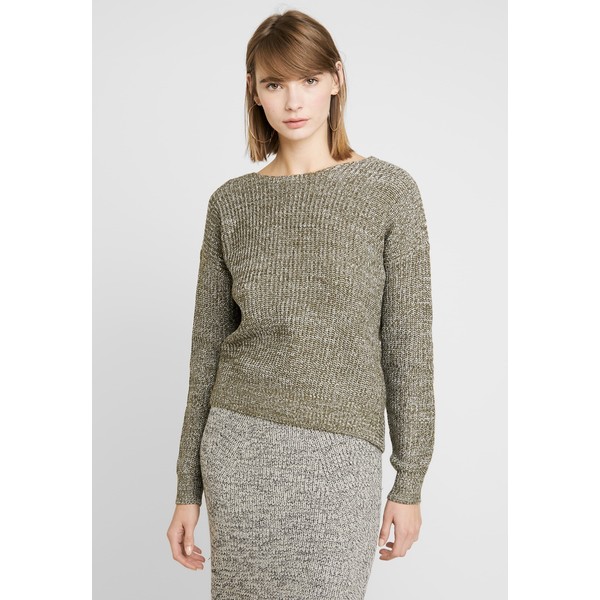 Nly by Nelly DEEP BACK Sweter olive NEG21I00H