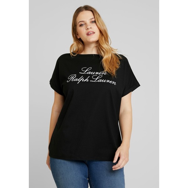 Lauren Ralph Lauren Woman JASNA T-shirt z nadrukiem black L0S21D01S