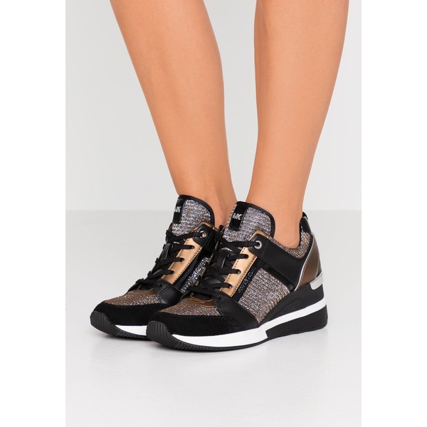 MICHAEL Michael Kors GEORGIE TRAINER Sneakersy niskie black/bronze/silber MK111A0C2