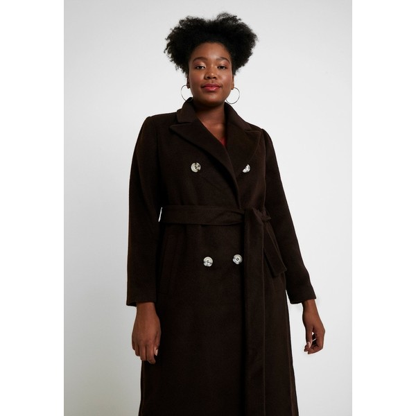 Glamorous Curve MASCULINE COAT Płaszcz wełniany /Płaszcz klasyczny chocolate GLA21U00A