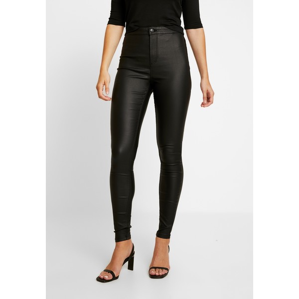 Vero Moda VMJOY COATED Spodnie materiałowe black VE121A0RQ