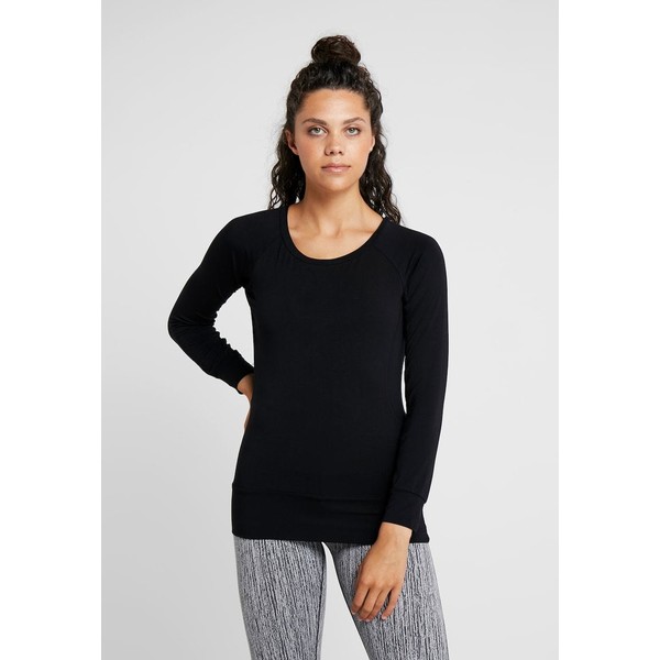 Curare Yogawear BOAT NECK Bluzka z długim rękawem black CY541D01L