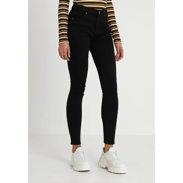 Topshop LEIGH Jeansy Skinny Fit black TP721N0AN