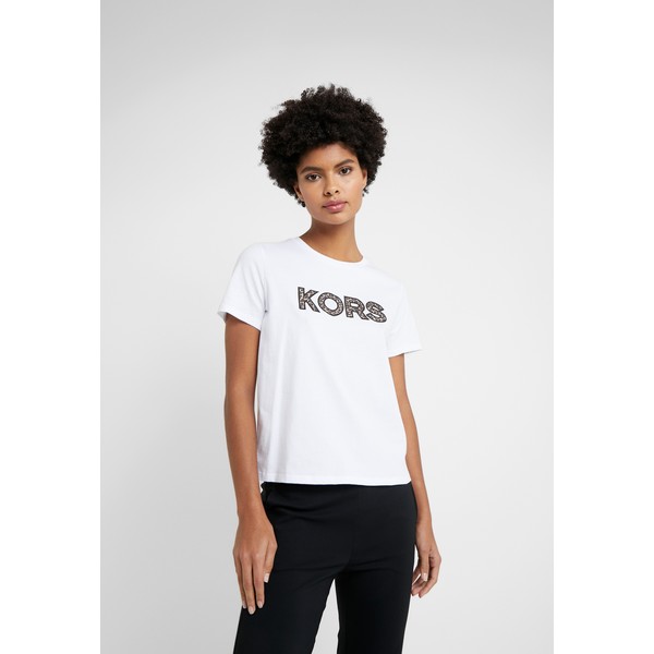 MICHAEL Michael Kors LOGO PATCH BABY T-shirt z nadrukiem white MK121D03M