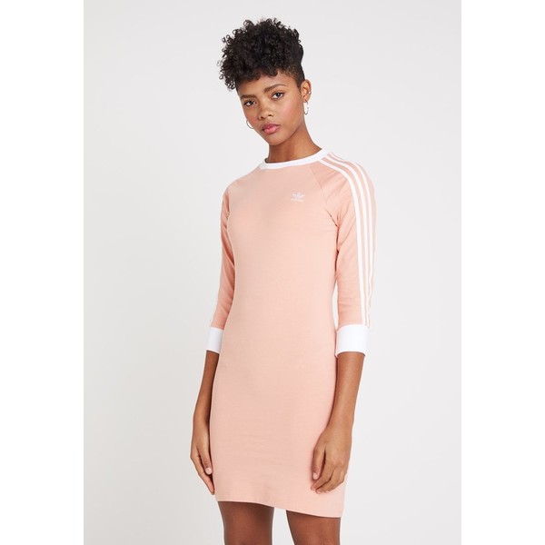 adidas Originals STRIPES DRESS Sukienka z dżerseju dust pink AD121C040