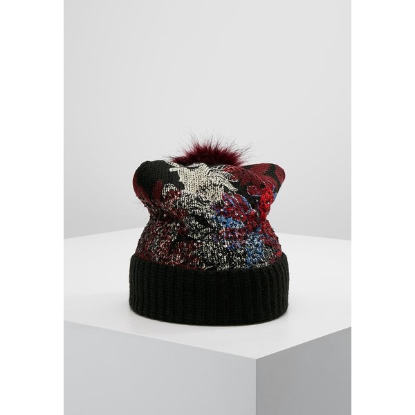 Desigual SEQUINFLOWERS Czapka black DE151B00H