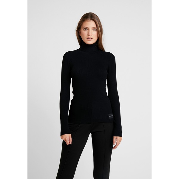 Calvin Klein Jeans ICONIC TURTLE NECK Sweter black C1821I02H
