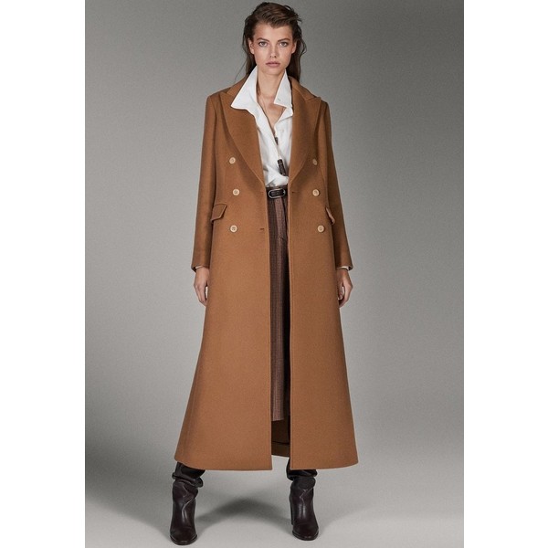 Massimo Dutti CAMPAIGN COLLECTION Płaszcz wełniany /Płaszcz klasyczny brown M3I21U07N