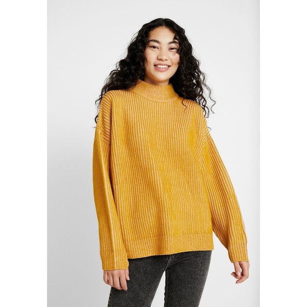 Topshop Tall PLATED FUNNEL Sweter mustard TOA21I00A