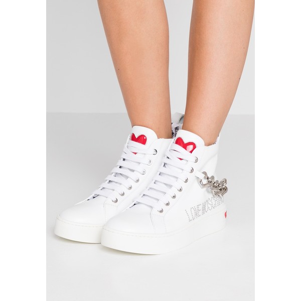 Love Moschino Sneakersy wysokie white LO911A02V