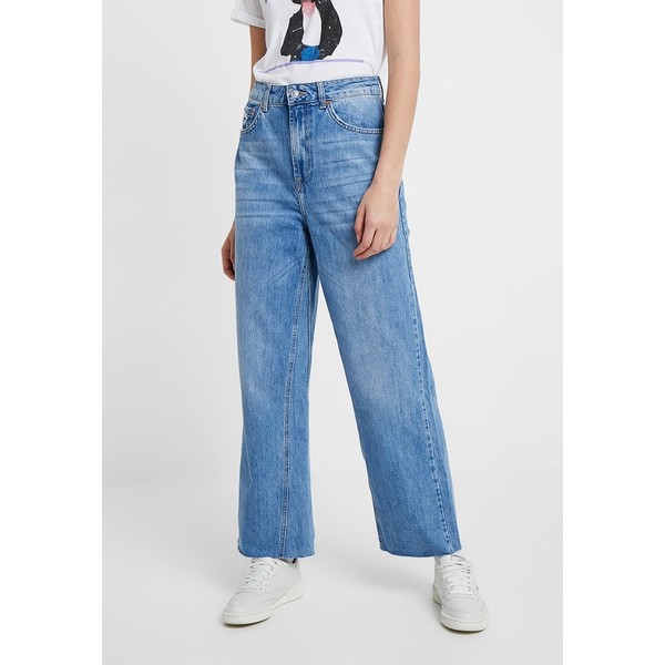 Topshop Tall CROP Jeansy Relaxed Fit blue TOA21N016