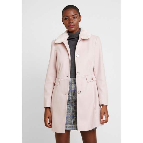 Dorothy Perkins FUR COLLAR DOLLY Płaszcz wełniany /Płaszcz klasyczny pink DP521U044