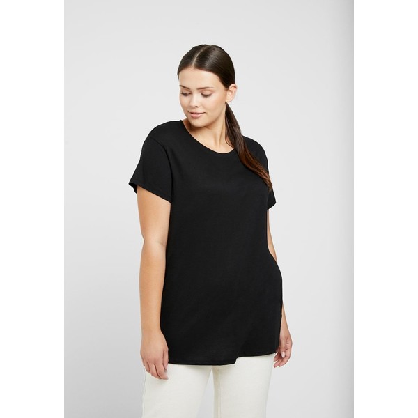 New Look Curves FOR ORGANIC BOYFRIEND TEE 2 PACK T-shirt z nadrukiem black/white N3221D0EI