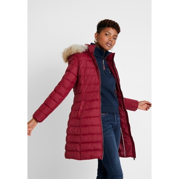 Tommy Jeans ESSENTIAL HOODED COAT Płaszcz puchowy rhododendron TOB21U01R