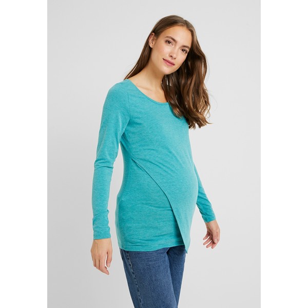 Esprit Maternity NURSING Bluzka z długim rękawem teal green ES929G0CE