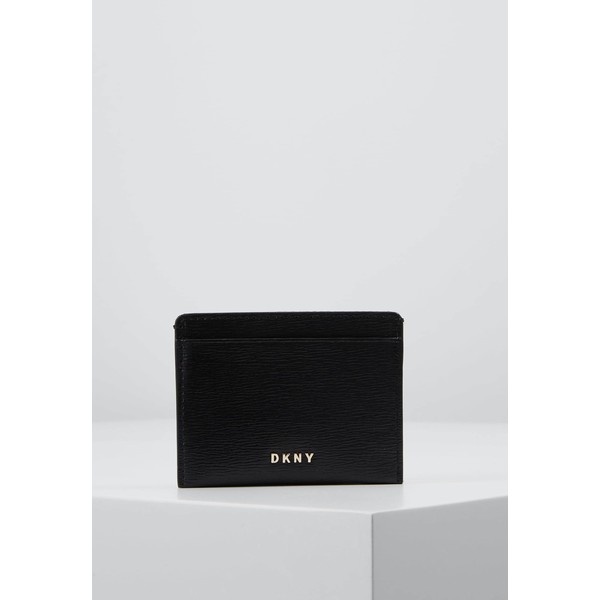 DKNY BRYANT CARD HOLDER Portfel black/gold-coloured DK151F072