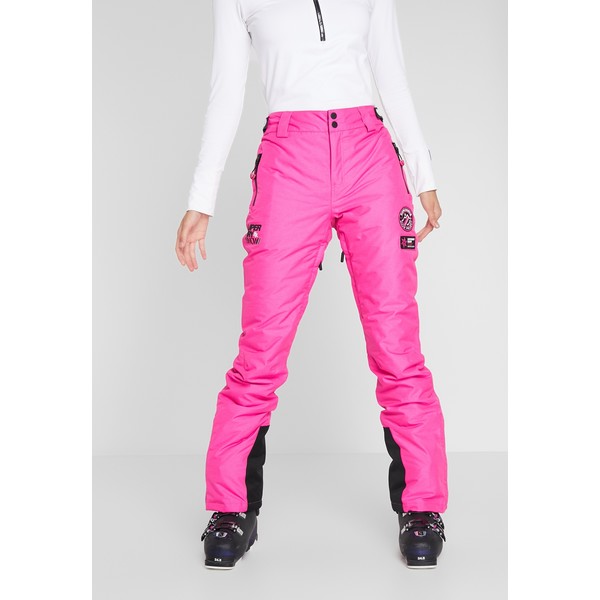 Superdry SKI RUN PANT Spodnie narciarskie luminous pink SU241E03E