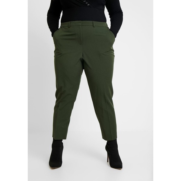 Dorothy Perkins Curve FOREST ANKLE GRAZER Spodnie materiałowe green DP621A03D