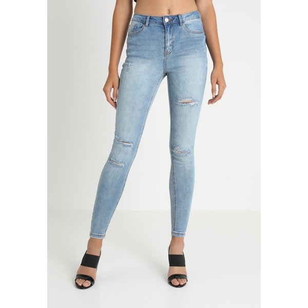 Missguided SINNER WAISTED AUTHENTIC Jeansy Skinny Fit blue M0Q21N05X
