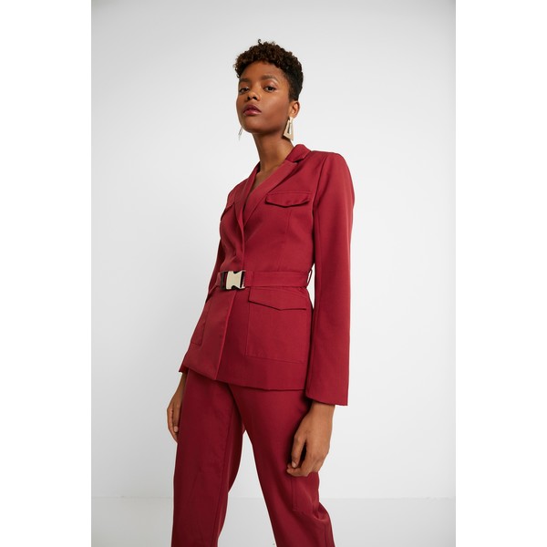 Missguided BELTED Żakiet red M0Q21G061