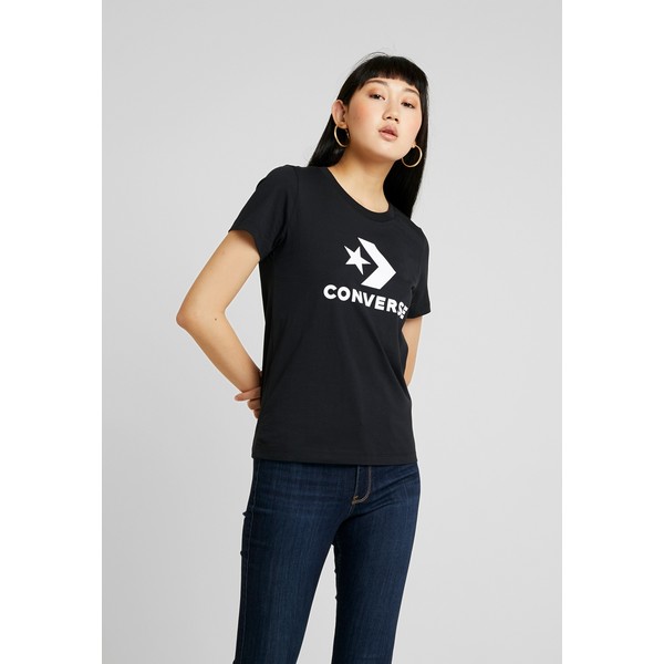 Converse STAR CHEVRON TEE T-shirt z nadrukiem black CO421D07K