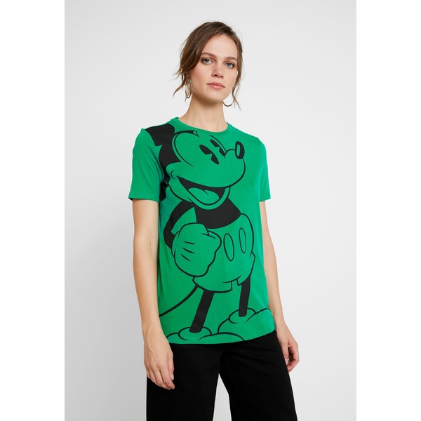 Benetton MICKEY T-shirt z nadrukiem green 4BE21D0C1