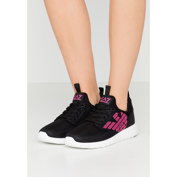 EA7 Emporio Armani NEON Sneakersy niskie black / neon pink EA711A008