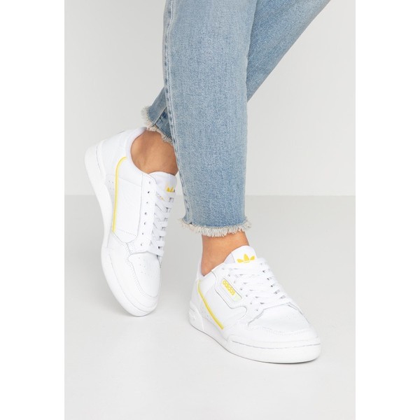 adidas Originals CONTINENTAL 80 Sneakersy niskie footwear white/yellow/semi frozen yellow AD111A0S1