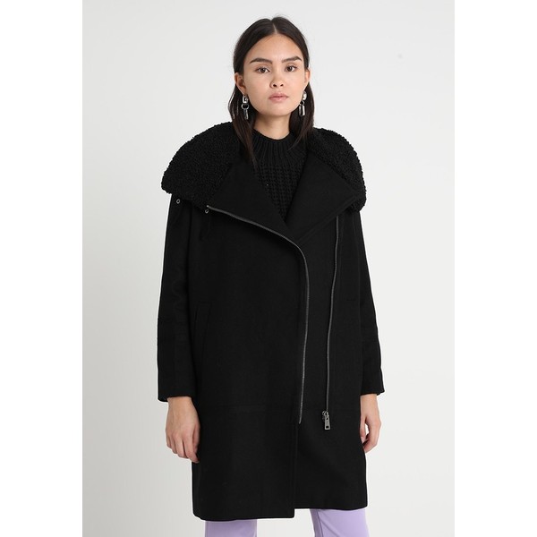Selected Femme SLFAMANDA COAT Płaszcz wełniany /Płaszcz klasyczny black SE521U01C