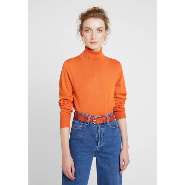 Kaffe ASTRID ROLL NECK Sweter burnt orange KA321I051