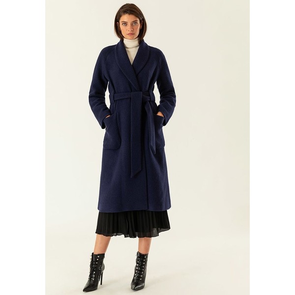 IVY & OAK COSY BATHROBE COAT Płaszcz wełniany /Płaszcz klasyczny dark blue IV321U012