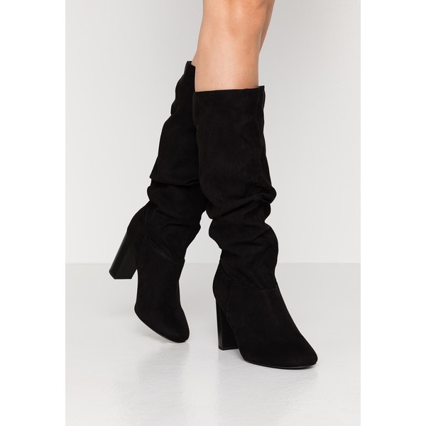 Dorothy Perkins Wide Fit WIDE FIT KISS 70S LONG BOOT Kozaki na obcasie black DOB11A05G