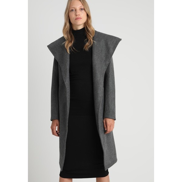 ONLY Tall ONLRILEY HOOD WRAP COAT Płaszcz wełniany /Płaszcz klasyczny dark grey melange OND21U00F