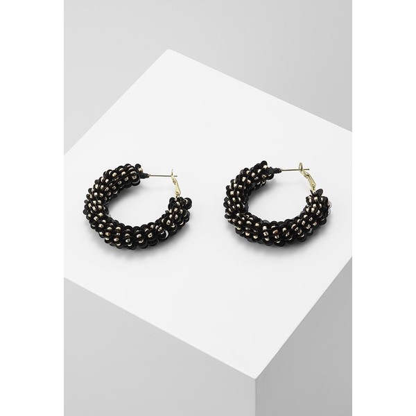 Pieces PCSOLA EARRINGS KEY Kolczyki black PE351L0EI