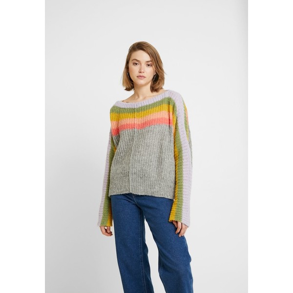 Free People SEE THE RAINBOW SWEATER Sweter grey FP021I02W