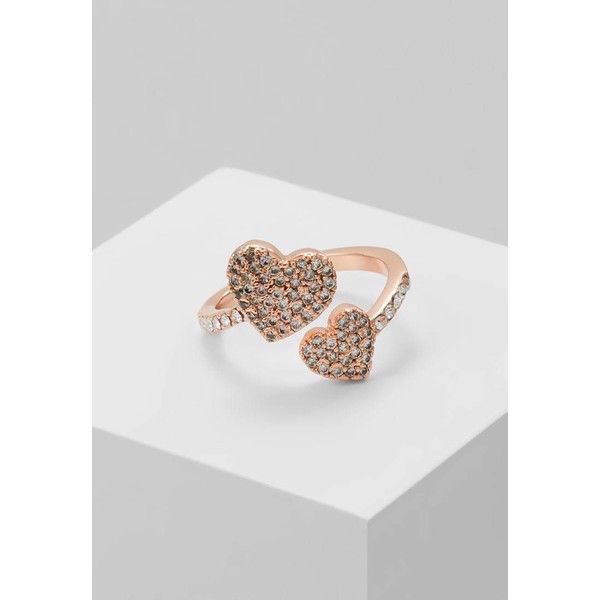 kate spade new york YOURS TRULY PAVE HEART RING Pierścionek clear/rose K0551L03N