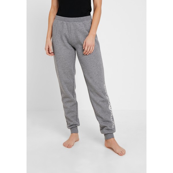 Emporio Armani FEMININE ACTIVE PANTS WITH CUFFS Spodnie od piżamy dark grey melange EA881O00G