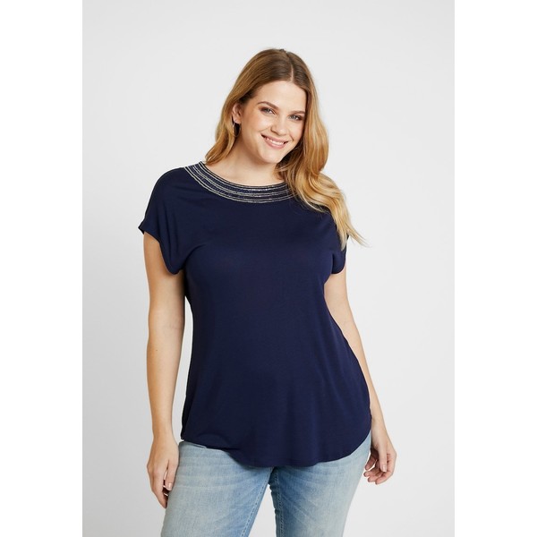 Anna Field Curvy T-shirt z nadrukiem maritime blue AX821D02V