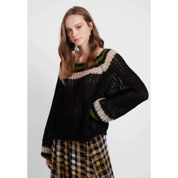 Free People REACH FOR THE STARS Sweter black combo FP021I030