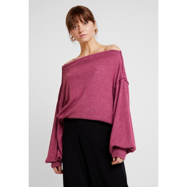 Free People MAIN SQUEEZE HACCI Sweter wine FP021D02M