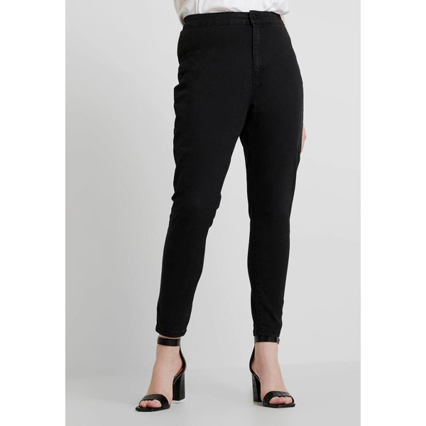 Cotton On Curve HIGH RISE FEEL Jeansy Skinny Fit black C1V21N000