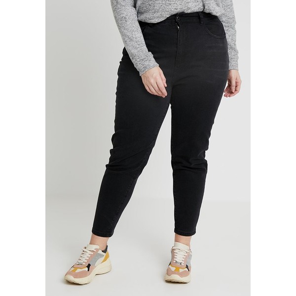 Even&Odd Curvy Jeansy Relaxed Fit black EVB21N015