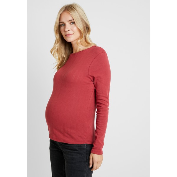 Topshop Maternity POINTELLE Bluzka z długim rękawem rasberry T0I29G012