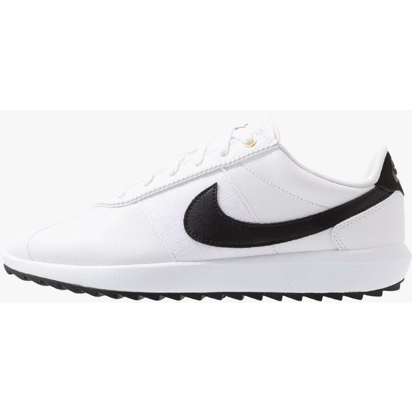 Nike Golf CORTEZ Obuwie do golfa white/black/metallic gold NI441A01J