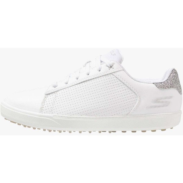 Skechers Performance GO GOLF DRIVE SHIMMER Obuwie do golfa white/silver P0741A03F