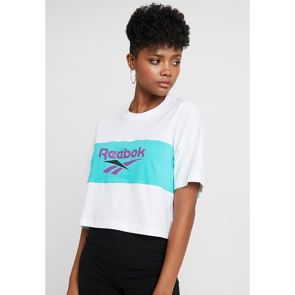 Reebok Classic CROPEED TEE T-shirt z nadrukiem white RE021D016
